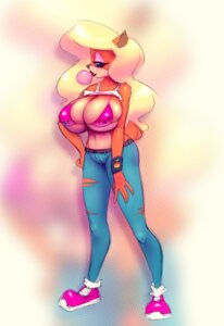 Rating: Questionable Score: 0 Tags: activision alternative_fashion anthro bandicoot belt big_breasts bikini bikini_top bimbo_(fashion) blonde_hair blue_bottomwear blue_clothing blue_eyes blue_jeans blue_pants bottomwear breasts bubble_gum clothed clothing clothing_lift countershade_face countershade_torso countershading crash_bandicoot_(series) denim denim_bottomwear denim_clothing e621 female footwear fur ganguro_(fashion) gyaru hair huge_breasts j-fashion jeans mammal marsupial navel nitro orange_body orange_fur pants pink_bikini pink_clothing pink_footwear pink_shoes pink_swimwear shirt shoes short_tail simple_background skimpy sneakers solo swimwear tail tank_top tawna_bandicoot tight_bottomwear tight_clothing tight_jeans tight_pants topwear torn_bottomwear torn_clothing torn_jeans torn_pants two-piece_swimsuit white_clothing white_shirt white_tank_top white_topwear wristband y2k_(fashion) User: bunchy7s