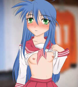 Rating: Explicit Score: 0 Tags: 1girls blue_hair breasts breasts_out female female_only green_eyes human jk konata_izumi lucky_star pink_nipples rule34 ryouou_school_uniform small_breasts solo tagme tits_out User: bunchy7s