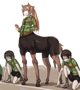 Rating: Safe Score: 0 Tags: animal_ears biped bottomwear brown_body brown_fur carrot centaur clothed clothed_female clothed_taur clothing crouching e621 eating equid equid_taur equine european_mythology female female_taur fingers food footwear fully_clothed fully_clothed_female fully_clothed_taur fur furgonomic_bottomwear furgonomics greek_mythology group hair hand_in_pocket holding_food holding_object hooves human human_torso humanoid_taur jacket kneeling legwear male mammal mammal_taur mythology orange_eyes plant pockets ponytail quadruped race shirt shoes short_hair shorts simple_background socks spandex spandex_shorts split_form standing taur taur_clothing tight_bottomwear tight_clothing tight_shorts topwear vegetable white_background ze User: bunchy7s