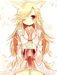 Rating: Safe Score: 0 Tags: akane_futaba animal_humanoid asian_clothing blonde_hair canid canid_humanoid canine canine_humanoid clasped_hands clothing e621 east_asian_clothing female fox fox_humanoid hair humanoid japanese_clothing kimono kneeling long_hair looking_at_viewer mammal mammal_humanoid naomi_(sekai_no_hate_no_kissaten) one_eye_closed red_eyes smile solo tail wink User: bunchy7s