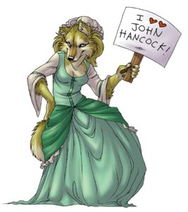 Rating: Safe Score: 0 Tags: alternative_fashion anthro arms_bent biped bonnet canid canine classic_lolita clothed clothing colonial_dress dress e621 female hand_on_hip hand_on_own_hip headgear headwear holding_object holding_sign j-fashion lolita_(fashion) looking_at_viewer mammal mobcap politics shoomlah sign simple_background smile solo standing tail touching_hip touching_own_hip white_background User: bunchy7s