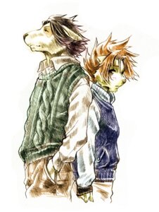 Rating: Safe Score: 0 Tags: 2013 anthro bird_dog blush canid canine canis clothed clothing domestic_dog duo e621 felid gabadon hi_res hunting_dog kyouji_takahara labrador lion male male/male mammal morenatsu pantherine retriever soutarou_touno User: bunchy7s