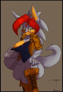 Rating: Questionable Score: 0 Tags: 2010 anthro big_breasts boots breasts claws clothing conditional_dnp digital_media_(artwork) e621 ebonychimera eyewear female flashing footwear fur glasses green_eyes grey_body grey_fur hair hi_res jacket looking_at_viewer nipple_slip nipples red_hair ring shoes short_hair solo tail tight_clothing topwear white-devil wide_hips User: bunchy7s
