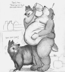 Rating: Explicit Score: 0 Tags: anthro bd belly belly_overhang belly_rest biped canid canine canis dialogue domestic_dog drinking e621 english_text feral group male mammal milk monochrome nude obese overweight text weight_gain User: bunchy7s