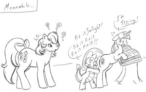 Rating: Safe Score: 0 Tags: 2011 accessory anthro applejack_(mlp_g1) black_and_white book bow_(feature) bow_accessory bow_ribbon cutie_mark dialogue dragon e621 earth_pony english_text equid equine female feral friendship_is_magic fur furgonomics group hair hasbro horn horse jenasu magic male mammal mlp_g1 monochrome my_little_pony my_little_pony_'n_friends mythological_creature mythological_equine mythological_scalie mythology panicking pony pre-g4 question_mark reading ribbons scalie simple_background sketch spike_(mlp) tail tail_accessory tail_bow tail_ribbon text twilight_sparkle_(mlp) unicorn white_background young young_anthro User: bunchy7s