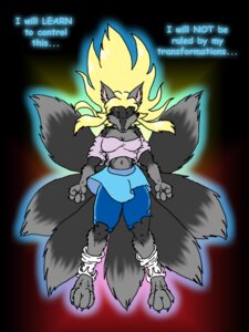 Rating: Safe Score: 0 Tags: 3:4 anthro aura bottomwear breasts canid canine catmonkshiro clothing e621 eyes_closed female footwear fox legwear mammal pants paws socks solo tail transformation User: bunchy7s