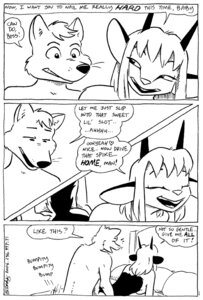 Rating: Explicit Score: 0 Tags: all_fours antelope anthro anthro_on_anthro bed black_and_white border bovid breasts canid canine canis comic dialogue dingo doggystyle domestic_dog duo e621 english_text eyes_closed female from_behind_position furniture gazelle heart_symbol horn j.w._kennedy male male/female mammal medium_breasts monochrome nude sex sound_effects text white_border User: bunchy7s