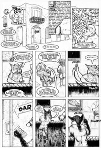 Rating: Questionable Score: 0 Tags: anthro black_and_white bovid canid canine canis caprine comic coyote dialogue domestic_dog domestic_pig e621 english_text fox goat great_dane group male mammal mastiff molosser monochrome mulefoot slop suid suine sus_(pig) text wild_boar User: bunchy7s