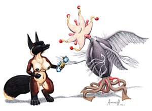 Rating: Explicit Score: 0 Tags: 1995 anthro ashtoreth big_breasts breasts canid canine ch'rai cthulhu_mythos digitigrade duo e621 elder_thing female fox genitals h._p._lovecraft huge_breasts mammal no_pupils nude simple_background tail vulva what white_background wide_hips User: bunchy7s
