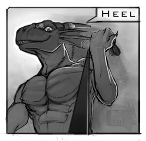 Rating: Safe Score: 0 Tags: 2010 4_fingers abs accessory anthro chain claws command dialogue dominant dominant_male dragon e621 ear_fins english_text eyewear fin finger_claws fingers frill_(anatomy) furgonomics glasses greyscale half-length_portrait headshot_portrait holding_leash holding_object horn horn_accessory horn_jewelry horn_ring jewelry leash leash_pull leashed_viewer looking_at_viewer looking_down looking_down_at_viewer male male_anthro membrane_(anatomy) membranous_frill monochrome muscular muscular_anthro muscular_male mythological_creature mythological_scalie mythology nude pecs portrait ring_(jewelry) scalie smile solo speech_bubble spiritraptor talking_to_viewer teeth text watermark User: bunchy7s