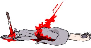 Rating: Explicit Score: 0 Tags: ambiguous_gender black_nose blood bodily_fluids canid canine canis corpse death e621 feral gore knife mammal pawpads paws simple_background solo tail teeth white_background wolf wounded yolk_(artist) User: bunchy7s Rating: Explicit Score: 0 Tags: ambiguous_gender black_nose blood bodily_fluids canid canine canis corpse death e621 feral gore knife mammal pawpads paws simple_background solo tail teeth white_background wolf wounded yolk_(artist) User: bunchy7s
