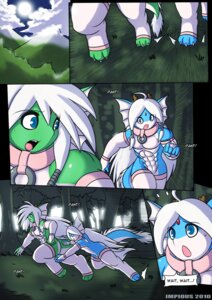 Rating: Safe Score: 0 Tags: 2010 anthro clothing collar comic countershading detailed_background dialogue dragon e621 english_text forest hair impious legwear long_hair machi male mikka muscular muscular_male mythological_creature mythological_scalie mythology outside plant running scalie stockings tail text tree wood User: bunchy7s