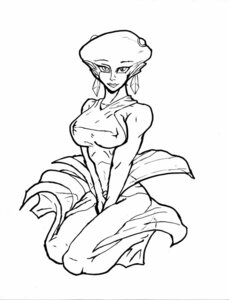 Rating: Questionable Score: 0 Tags: animal_humanoid aquatic aquatic_humanoid black_and_white breasts e621 female fish fish_humanoid humanoid lulu_(tloz) majora's_mask monochrome nintendo simple_background solo the_legend_of_zelda unknown_artist white_background zora User: bunchy7s