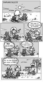 Rating: Safe Score: 0 Tags: 4_wings accessory anthro canid canine clothed clothing comic dialogue duo e621 english_text fairy fairy_fox female fox greyscale grumpy hair headband hi_res human humor insect_wings ittle_dew ittle_dew_(character) mammal monochrome multi_wing official_art open_mouth outside potion sea short_hair sitting text tippsie toony unknown_artist water wings User: bunchy7s