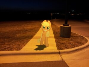 Rating: Safe Score: 0 Tags: 2012 4:3 applejack_(mlp) blonde_hair clothing cowboy_hat dark e621 earth_pony emedina13 equid equine female feral friendship_is_magic grass green_eyes hair hasbro hat headgear headwear hi_res horse looking_at_viewer mammal mixed_media my_little_pony outside photo_background photography_(artwork) plant pony quadruped real road sidewalk sky smile solo tail toony User: bunchy7s