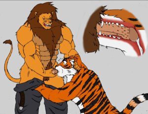 Rating: Explicit Score: 0 Tags: 2012 abs anthro anthro_on_anthro athletic balls belt biceps big_muscles black_body black_fur black_nose bodily_fluids bottomless bottomwear brown_body brown_fur brown_hair canid canine chest_tuft claws close-up clothed clothing cum cum_in_mouth cum_inside cutaway duo e621 erection fangs felid fellatio forced forced_oral fur genital_fluids genitals green_eyes grey_background hair hand_on_head internal internal_oral kneeling lion male male/male male_penetrated male_penetrating male_penetrating_male mammal mane muscular muscular_male nipples nude open_mouth oral oral_penetration orange_body orange_fur orgasm pantherine pants partially_clothed pecs penetration penile penile_spines penis raus sex simple_background standing teeth tiger tongue topless tuft undressing white_body white_fur User: bunchy7s