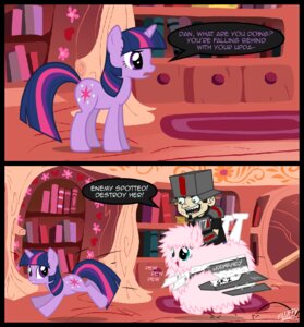 Rating: Safe Score: 0 Tags: black_hair blue_eyes comic cutie_mark dan_(dan_vs.) dan_vs. dan_vs_fim dialogue e621 earth_pony english_text equid equine fan_character female feral fluffle_puff friendship_is_magic fur green_eyes hair hasbro horn horse human male mammal multicolored_hair my_little_pony pink_hair pony purple_body purple_eyes purple_fur purple_hair quadruped speech_bubble tail text twilight_sparkle_(mlp) two_tone_hair User: bunchy7s