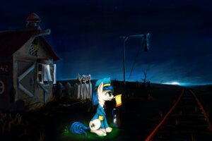 Rating: Safe Score: 0 Tags: 2013 3:2 accessory blue_hair building clothing cutie_mark dark e621 equid equine female fence feral flag grass hair hasbro hat headgear headwear horse house lamp lantern light madhotaru mammal my_little_pony necktie night outside plant pony railway_track sitting sky solo star suit train_station tree User: bunchy7s