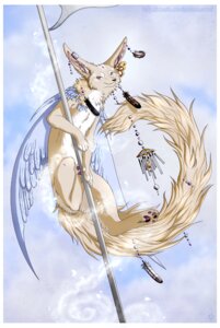 Rating: Safe Score: 0 Tags: ambiguous_gender beads border canid canine e621 ear_piercing feathered_wings feathers fennec_fox feral flying fox long_tail mammal melee_weapon midair piercing polearm red_eyes scythe solo tail true_fox vampirexpenguin weapon white_border wind_chime wind_chimes wings User: bunchy7s