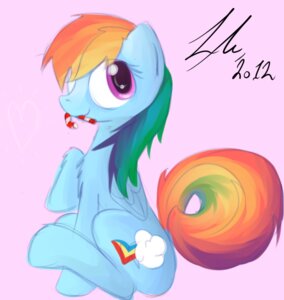 Rating: Safe Score: 0 Tags: 2012 blue_body blue_feathers blue_fur candy candy_cane cutie_mark dessert e621 equid equine feathered_wings feathers female feral food friendship_is_magic fur hair hasbro mammal multicolored_hair my_little_pony mythological_creature mythological_equine mythology pegasus pink_background purple_eyes rainbow_dash_(mlp) rainbow_hair simple_background sitting solo strangemoose wings User: bunchy7s