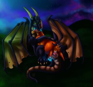 Rating: Explicit Score: 0 Tags: 4_toes aliena-cordis animal_genitalia bioluminescence black_body black_scales blue_pawpads bodily_fluids claws cloaca cloacal cloacal_penetration cum cum_in_cloaca cum_inside cum_on_penis digitigrade dominant dragon duo e621 erection feet female female_penetrated feral feral_on_feral from_front_position genital_fluids genitals glowing glowing_pawpads green_eyes half-closed_eyes hi_res horn interspecies larger_dom larger_male looking_at_viewer looking_back looking_down lying male male/female male_penetrating male_penetrating_female membrane_(anatomy) membranous_wings missionary_position mythological_creature mythological_scalie mythology narrowed_eyes night on_back orange_body orange_scales outside pawpads paws penetration penile penile_penetration penis penis_in_cloaca purple_eyes scales scalie sex size_difference sky smaller_female smaller_penetrated star tail toes twinrunner vertical_cloaca wings User: bunchy7s