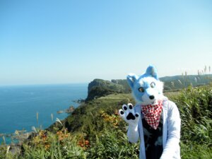 Rating: Safe Score: 0 Tags: 4:3 accessory anthro canid canine canis clothing costume e621 fursuit grandfathered_content headband japan landscape leaf male mammal mixed_media nature outside photo_background photography_(artwork) plant real sky solo tree unknown_artist wolf wood User: bunchy7s