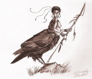 Rating: Questionable Score: 0 Tags: animal_humanoid avian bird breasts clothed clothing corvid corvus_(genus) crow e621 ear_piercing european_mythology feathers female greek_mythology harpy humanoid lambency melee_weapon mythological_avian mythological_creature mythology nipples nude oscine passerine piercing polearm solo spear split_form topless weapon User: bunchy7s