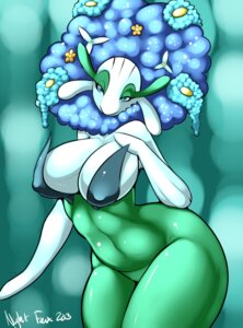 Rating: Questionable Score: 0 Tags: 2013 anthro big_breasts blue_eyes blue_flower_florges breasts digital_media_(artwork) e621 elemental_creature female flora_fauna florges generation_6_pokemon looking_at_viewer nightfaux nintendo non-mammal_breasts plant pokemon pokemon_(species) pokemorph solo thick_thighs wide_hips User: bunchy7s