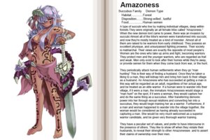 Rating: Questionable Score: 0 Tags: 3:2 amazon amazonian demon e621 english_text female hard_translated humanoid kenkou_cross melee_weapon monster_girl_(genre) monster_girl_profile not_furry solo sword text third-party_edit translated translation_edit weapon User: bunchy7s
