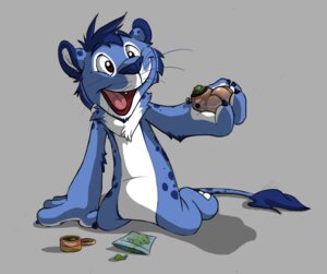 Rating: Safe Score: 0 Tags: 4_fingers anthro biped blue_body blue_fur blue_hair blue_nose brown_eyes casual_nudity claws drugs e621 featureless_crotch feet felid fingers front_view fur grey_background hair holding_object kneeling lion male mammal marijuana nude open_mouth open_smile pantherine short_hair simple_background smile solo spots tail tail_tuft tongue toony tuft unknown_artist whiskers white_body white_fur User: bunchy7s
