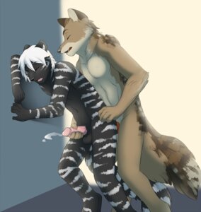 Rating: Explicit Score: 0 Tags: 2013 against_surface against_wall anal anal_penetration anthro anthro_on_anthro balls black-backed_jackal black_body black_fur bodily_fluids bodyguard_position brown_body brown_fur canid canine canis cum cumshot digital_media_(artwork) digitigrade duo e621 ejaculation erection eyes_closed felid from_behind_position fur genital_fluids genitals hair handjob handjob_while_penetrating humanoid_genitalia humanoid_penis jackal jailbird knot leaning male male/male male_penetrated male_penetrating male_penetrating_male mammal melanistic moan multicolored_body multicolored_fur nude open_mouth orgasm panromir pantherine penetration penile penis reach_around schakal sex shaded standing standing_sex stripes tan_body tan_fur tiger two_tone_body two_tone_fur white_body white_fur white_hair white_stripes User: bunchy7s