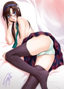 Rating: Explicit Score: 0 Tags: 1girls blue_eyes blush breasts brown_hair clothing eyewear female glasses hair hairband human legs light-skinned_female light_skin long_hair looking_at_viewer mari_illustrious_makinami medium_breasts necktie neon_genesis_evangelion panties plaid rebuild_of_evangelion rule34 skirt soyosoyo stockings tartan thighhighs topless underwear User: bunchy7s
