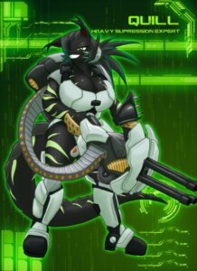Rating: Questionable Score: 0 Tags: armor bandolier big_breasts breasts cleavage clothed clothing digital_media_(artwork) dragon e621 female gun hi_res loose_feather mythological_creature mythological_scalie mythology non-mammal_breasts quill quill_(beta_krogoth) ranged_weapon scalie science_fiction smile solo stripes tail toughset warrior weapon User: bunchy7s