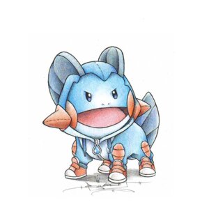 Rating: Safe Score: 0 Tags: 1:1 ambiguous_gender amphibian angry animal_hood animal_onesie bone_frill clothing colored_pencil_(artwork) cosplay costume e621 evolutionary_family feral footwear frill_(anatomy) furry_wearing_fursuit fursuit generation_3_pokemon head_crest hoodie itsbirdyart jacket looking_at_viewer mudkip nintendo onesie pokemon pokemon_(species) pokemon_costume shoes sneakers solo swampert topwear traditional_media_(artwork) User: bunchy7s