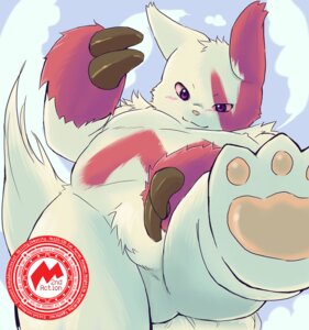 Rating: Safe Score: 0 Tags: ambiguous_gender bulge butt cloud detailed_background e621 feral fur generation_3_pokemon low-angle_view markings nintendo outside overweight overweight_ambiguous overweight_feral pawpads paws pokemon pokemon_(species) red_markings semi-anthro sky skyscape slightly_chubby solo tail toony white_body white_fur zangoose zangoose_day まる User: bunchy7s
