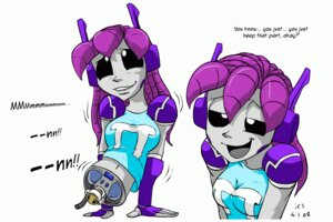 Rating: Questionable Score: 0 Tags: 3:2 bite biting_lip biting_own_lip black_eyes clothing e621 english_text female fingerless_gloves gloves grey_body grey_skin hair handwear lips machine not_furry purple_hair robot self_bite solo source_request suggestive text unknown_artist User: bunchy7s