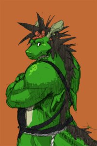 Rating: Safe Score: 0 Tags: 2006 anthro archived_source asian_mythology barazoku biceps dragon e621 east_asian_mythology eastern_dragon gamma-g green_body green_skin hair harness male morenatsu muscular muscular_male mythological_creature mythological_scalie mythology nude scalie small_wings solo tail tatsuki_midoriya wings User: bunchy7s