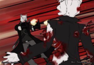 Rating: Questionable Score: 0 Tags: action_scene anthro attack canid canine canis cheese clothing coat dairy_products daniel_packarus dual_wielding duo e621 felid food gore gun holding_gun holding_object holding_ranged_weapon holding_weapon jeffk38uk male mammal ranged_weapon rifle shooting shot_in_head swiss_cheese topwear trenchcoat trigger12 trigger_(trigger12) weapon wolf User: bunchy7s
