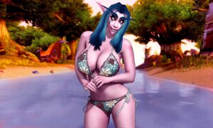 Rating: Questionable Score: 0 Tags: 5:3 ambient_arthropod ambient_crab ambient_crustacean ambient_sealife big_breasts bikini blizzard_entertainment breasts clothed clothing damokt_(artist) e621 elf female freckles glowing glowing_eyes hair huge_breasts humanoid humanoid_pointy_ears kayuna_starbreeze_(character) markings night_elf not_furry outside plant pointy_ears skimpy solo swimwear tight_clothing tree two-piece_swimsuit warcraft water User: bunchy7s