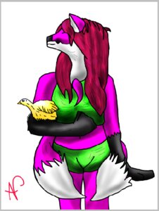 Rating: Safe Score: 0 Tags: anthro avian bird border canid canine chicken clothed clothing de_leon duo e621 farm female feral fox fox5324 galliform grey_border hair mammal mat megagirl567 phasianid skimpy tail User: bunchy7s