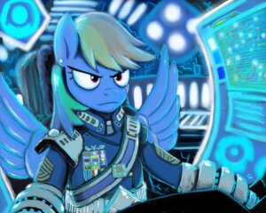 Rating: Safe Score: 0 Tags: 5:4 belt belt_buckle blue_body blue_feathers blue_fur blue_theme buckle chair clothing cockpit computer_screen cool_colors crossover e621 equid equine feathered_wings feathers female friendship_is_magic fur furniture giving_orders glistening glistening_eyes hair half-length_portrait hasbro hi_res hladilnik insignia looking_offscreen mammal medal military_uniform multicolored_hair my_little_pony mythological_creature mythological_equine mythology officer on_chair pegasus portrait purple_eyes rainbow_dash_(mlp) rainbow_hair scar sitting sitting_on_chair solo source_request stern_look supreme_commander unavailable_at_source uniform united_earth_federation wings User: bunchy7s