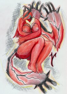 Rating: Questionable Score: 0 Tags: anthro breasts chargirl5000 e621 female generation_6_pokemon hi_res legendary_pokemon looking_at_viewer nintendo nipples pokemon pokemon_(species) pokemorph solo yveltal User: bunchy7s