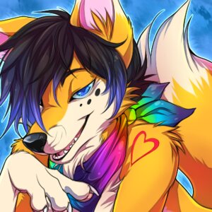 Rating: Safe Score: 0 Tags: 1:1 anthro arm_tuft black_hair black_nose blue_background blue_eyes blue_hair blue_sclera canid canine cheek_tuft claws clothing countershade_face countershade_tail countershade_torso countershading dagger_leonelli dipstick_ears dipstick_tail e621 ear_markings eyebrows facial_tuft fox fur hair half-closed_eyes heart_symbol kerchief looking_at_viewer low_res majime male mammal markings multicolored_body multicolored_clothing multicolored_ears multicolored_fur multicolored_hair multicolored_kerchief multicolored_tail narrowed_eyes open_mouth open_smile pawpads pink_pawpads pink_tongue rainbow_clothing rainbow_kerchief scarf short_hair shoulder_tuft simple_background smile solo syberfoxen tail tail_markings tattoo teeth tongue tuft two_tone_body two_tone_fur two_tone_hair two_tone_tail white_body white_claws white_countershading white_fur white_tail yellow_body yellow_fur yellow_tail User: bunchy7s