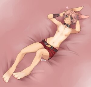 Rating: Questionable Score: 0 Tags: 3_toes bdsm carrot clothed clothing collar digitigrade e621 feet femboy food heart_symbol hindpaw lagomorph leporid looking_at_viewer lying male mammal nipples on_back paws pink_clothing pink_thong pink_underwear plant rabbit skimpy slave solo suto thong toes topless underwear vegetable User: bunchy7s