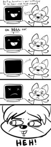 Rating: Safe Score: 0 Tags: ambiguous_gender anthro apple_inc. apple_macintosh birthday canid canine canis computer duo e621 electronics english_text fiz fiztheancient frown hi_res humor machine mammal monochrome robot suicide text what wolf User: bunchy7s