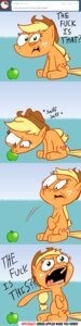 Rating: Safe Score: 0 Tags: absurd_res apple applejack_(mlp) ask_blog ask_jappleack asking blonde_hair clothing comic cowboy_hat cutie_mark dialogue e621 earth_pony english_text equid equine eyelashes featureless_feet featureless_hands feet female feral food freckles friendship_is_magic fruit green_eyes hair hasbro hat headgear headwear hi_res horse hotdiggedydemon long_image mammal my_little_pony open_mouth plant pony ponytail profanity sniffing solo tail tall_image text tongue toony tumblr user_message username User: bunchy7s