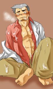 Rating: Explicit Score: 0 Tags: 1boy barefoot blush clothes color cum human male male_only pokemon professor_oak rule34 sitting solo User: bunchy7s