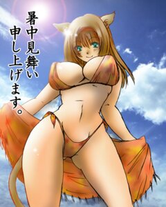 Rating: Questionable Score: 0 Tags: animal_humanoid big_breasts bikini breasts cat_humanoid cat_tail cleavage clothed clothing e621 felid felid_humanoid feline feline_humanoid female final_fantasy final_fantasy_xi front_view humanoid japanese_text lonmiy_(pixiv) low-angle_view mammal mammal_humanoid mithra navel nipple_outline skimpy solo square_enix swimwear tail text translated two-piece_swimsuit User: bunchy7s