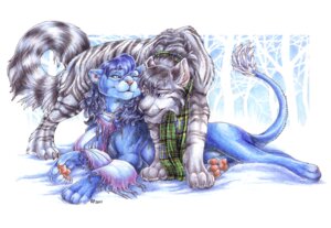 Rating: Safe Score: 0 Tags: 2011 blue_body blue_fur cockiestspaniel duo e621 emira felid female feral fur hug kenji leucistic lion lying male mammal mostly_nude pantherine pawpads paws plant romantic romantic_couple scarf simple_background smile standing tail tiger traditional_media_(artwork) tree white_background wood User: bunchy7s