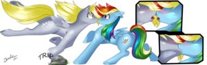 Rating: Questionable Score: 0 Tags: 2011 accidental_kiss accidental_lesbian basic_sequence blonde_hair blue_body blue_feathers blue_fur blush cutie_mark derpy_hooves_(mlp) digital_media_(artwork) duo e621 equid equine feathered_wings feathers female female/female feral friendship_is_magic fur grey_body hair hasbro hi_res kissing mammal multicolored_hair my_little_pony mythological_creature mythological_equine mythology pegasus pink_eyes quadruped rainbow_dash_(mlp) rainbow_hair rock romantic romantic_couple sequence shnider side_view simple_background tail three_frame_image three_frame_sequence tripping white_background wings yellow_eyes User: bunchy7s